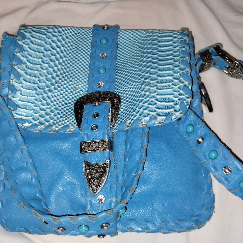Charm and Luck blue bag